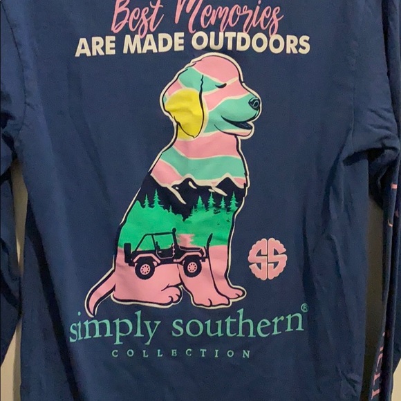 Simply southern navy long sleeve shirt - Picture 3 of 6